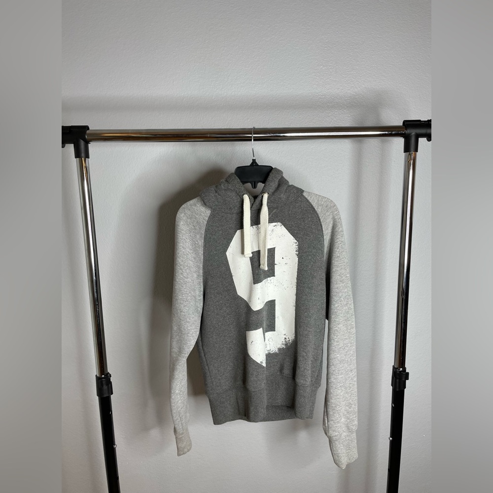 Williams Wilson Men's Grey "9" Hoodie Size S